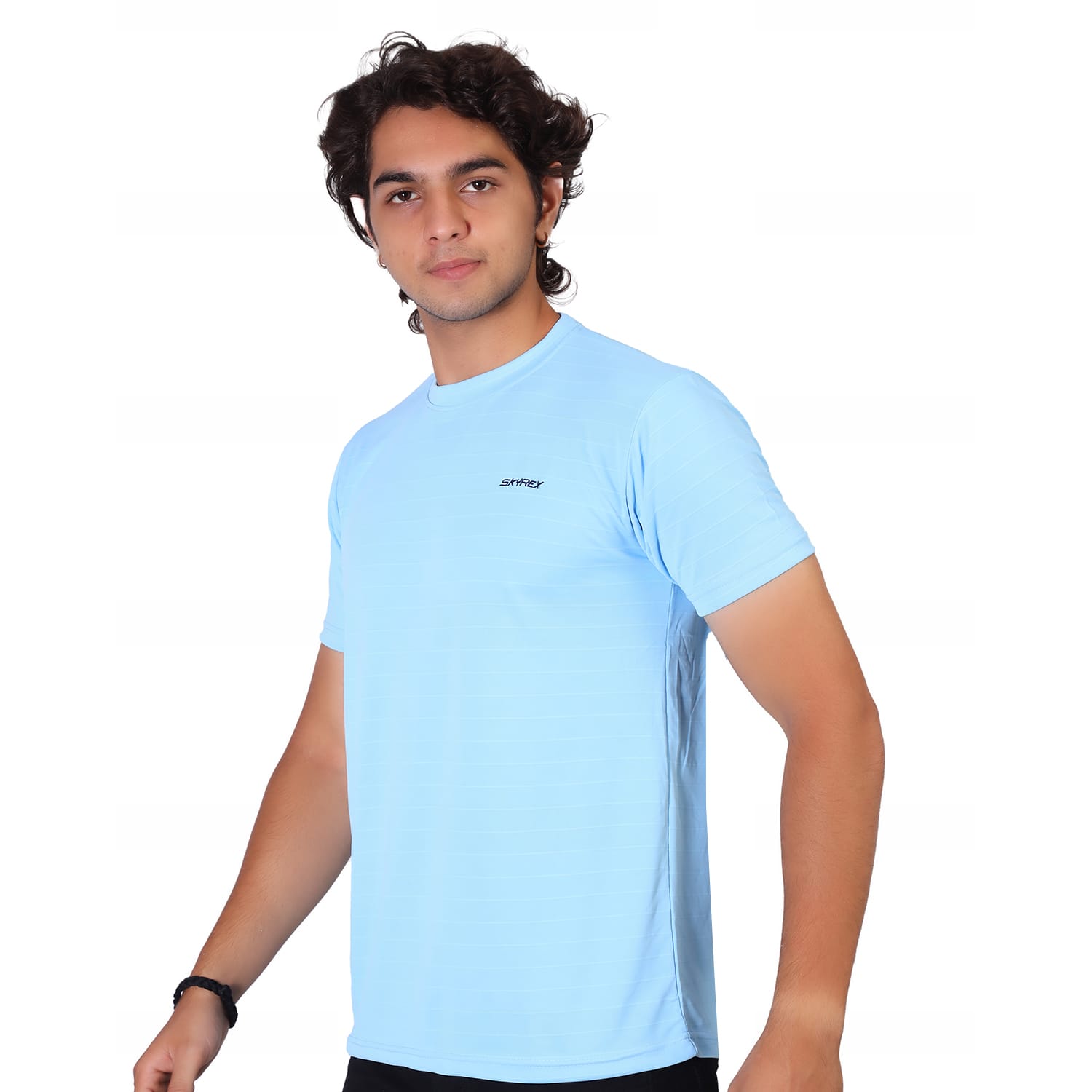 SKYREX SKYBLUE SPORTS ROUND NECK T-SHIRT
